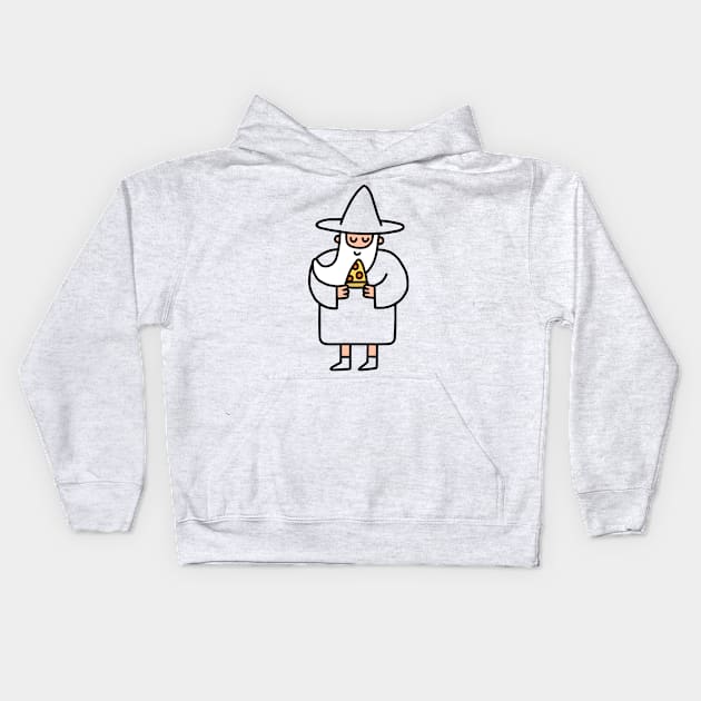 Wizard Pizza Kids Hoodie by obinsun